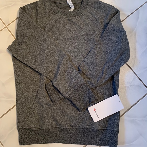 Lululemon Scuba Crew * Heathered Speckled Black - Picture 5 of 5